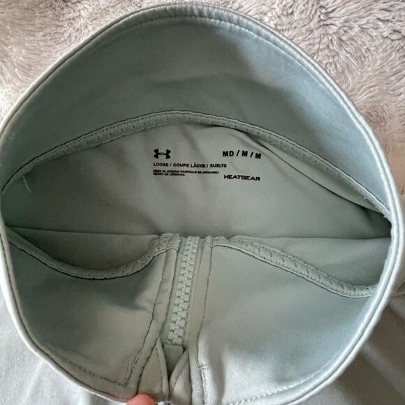 Under Armour Jacket blue green Aqua mint zip up size medium - Picture 3 of 4